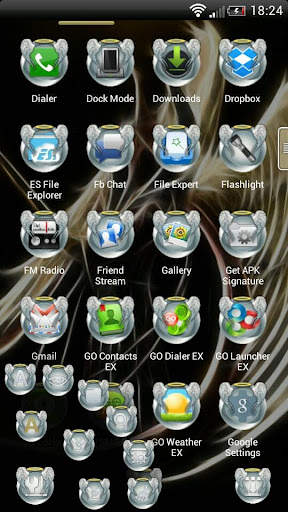 Next Launcher 3D Angel Theme screenshot 5