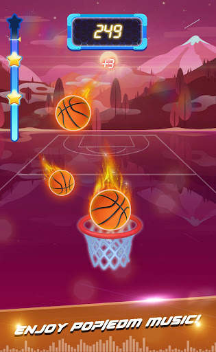 Beat Dunk - Free Basketball with Pop Music screenshot 5