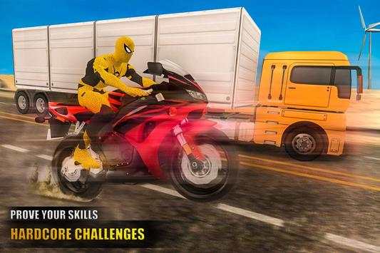 Super Hero Bike Endless Racing 3D screenshot 4