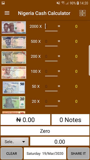 Nigerian Handy Cash Calculator Plus screenshot 1