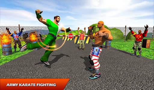 Street Army: Kung Fu & Karate Game Fighting border screenshot 1