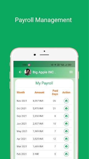 HRMS App, Online Time tracker 6 تصوير الشاشة