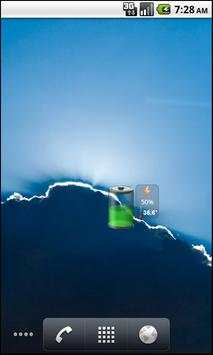 Battery Widget & thermometer screenshot 1
