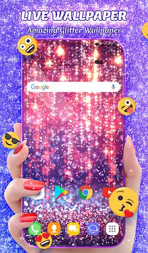 Crazy Glitter Wallpaper Theme screenshot 1