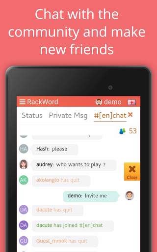 Rackword - Free real-time multiplayer word game screenshot 15