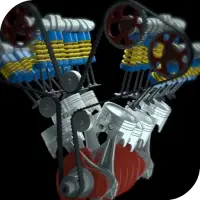 Модель двигателя 3D живые обои иконка