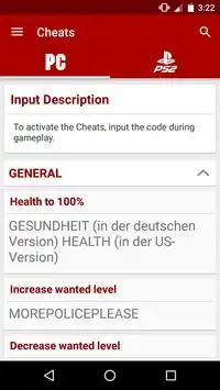 Cheats for GTA 3 1 تصوير الشاشة