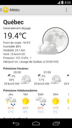 Météo Canada screenshot 1