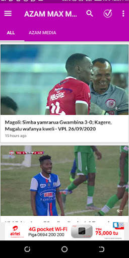 SPORTS 2 LIVE ONA MPIRA HAPA & AZAM TV TANZANIA. screenshot 4