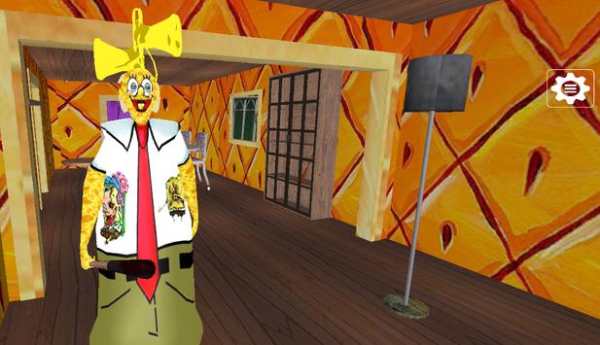 neighbor siren Sponge head Escape : granny scary screenshot 5