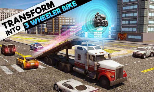 Car Transform Mega Ramp Truck Robot Transformation screenshot 1