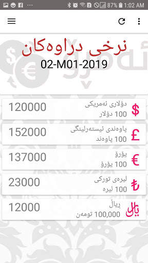 Amro - ئه‌مڕۆ دواین هه‌واڵ و نرخی دراوه‌كان screenshot 4