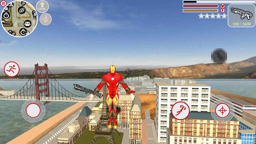 Super Iron Rope Hero - Fighting Gangstar Crime screenshot 3
