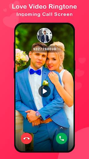 Romantic Video Ringtone for Incoming Call screenshot 1