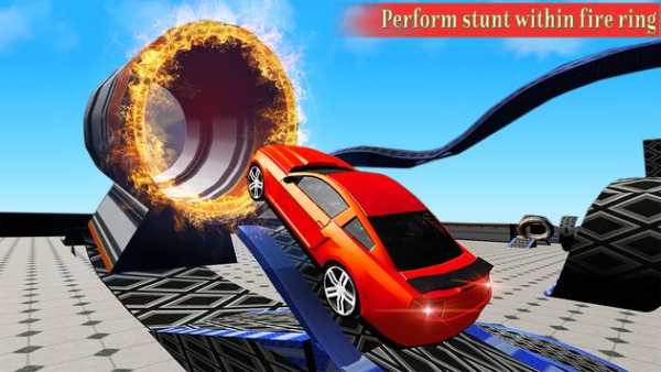 Extreme 3D Car Stunt Tricky Challenges screenshot 2