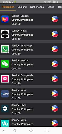 Virtual number - receive SMS screenshot 1