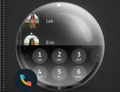 Leather Black Phone Dialer Theme screenshot 6