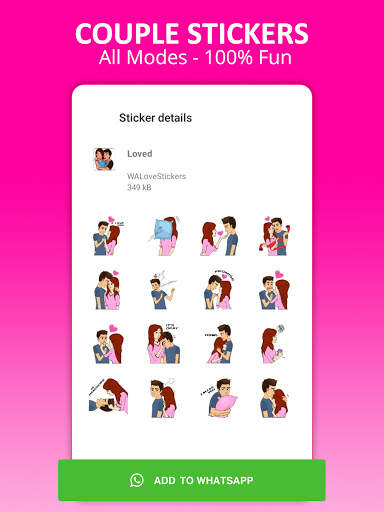 My WA Love Stickers App: Free Love Stickers screenshot 3