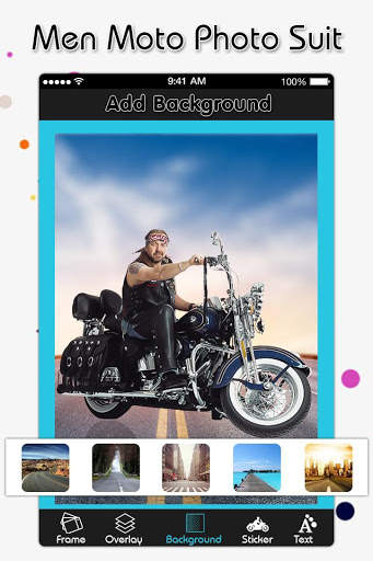 Men Moto Photo Suit : Stylish Bike Photo Editor screenshot 2