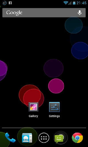 Rainbow Circles Live Wallpaper screenshot 1