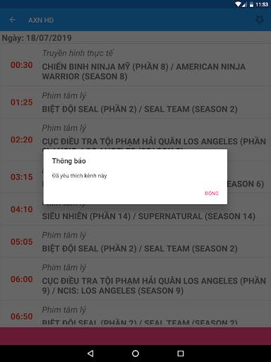 LPS - Lịch Phát Sóng Tivi screenshot 11