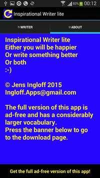 Inspirational Writer lite screenshot 3