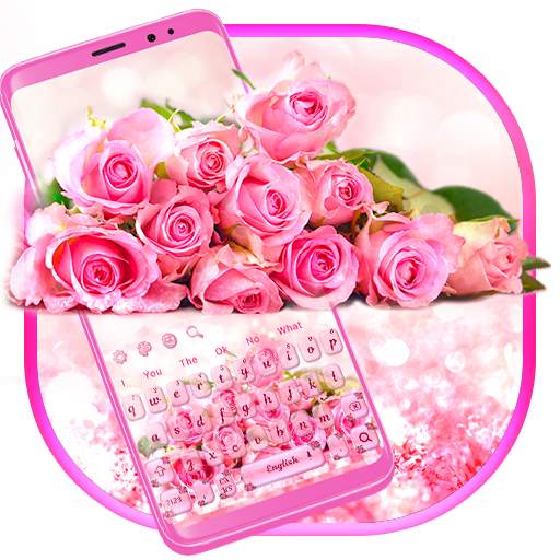 🌸Pink Rose Keyboard 10001002
