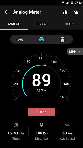 Snelheidsmeter - Kilometerteller, Afstand Meten screenshot 2