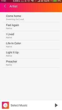 Bluesy Music Player screenshot 2