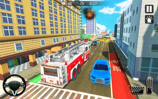 Truck Driving Rescue Game - Fire Truck Rescue 911 screenshot 10