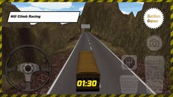 Bus Sekolah Bukit Climb Racing screenshot 4