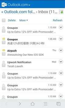 Connect for Hotmail screenshot 3