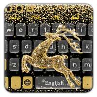 Shiny Star Gold Reindeer Keyboard icon