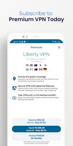 Liberty VPN Secure & Fast VPN screenshot 7