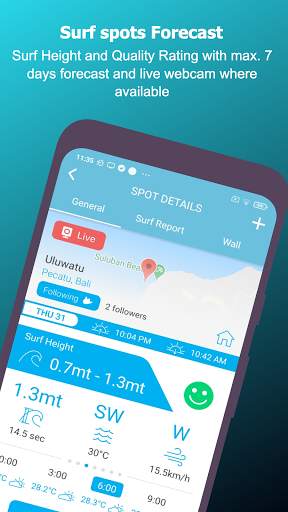 Lineapp Surf Forecast screenshot 2