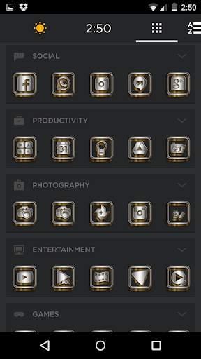 SilverGold 3D Icon CM&Launcher screenshot 7