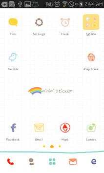 Mini-Me sticky go launcher स्क्रीनशॉट 2