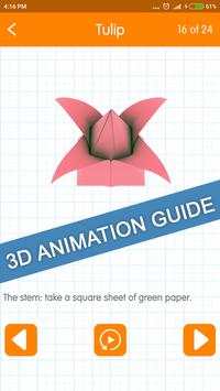 Easy Origami Flower Tutorial screenshot 8