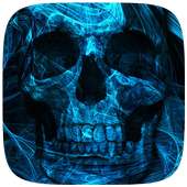Blue Skull Live wallpaer on 9Apps