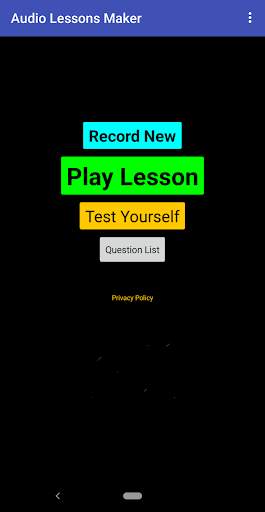 Audio Lesson Generator (maker, creator) screenshot 1