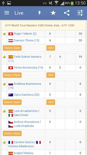 Tennis Live Score screenshot 2