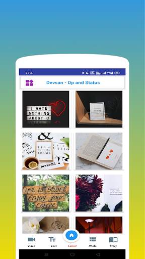 Mclip-dp text videos Status Story Books screenshot 1