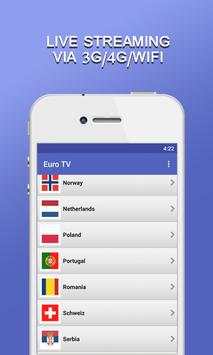 Euro TV,Mobile TV : Live TV screenshot 4