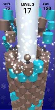 Stack ball 2 warna - bola jatuh 3d screenshot 1
