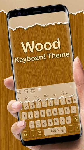 Classic Wooden Keyboard Theme screenshot 1