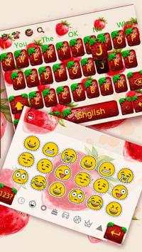 Realistic strawberry keyboard theme screenshot 3