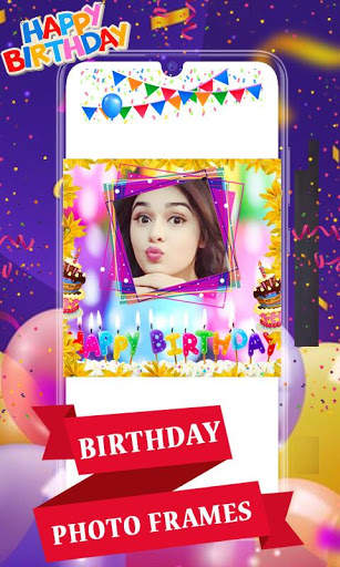Happy Birthday Photo frame with Name Photo on Cake screenshot 4