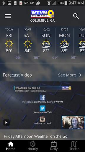 WTVM Storm Team 9 Weather screenshot 2