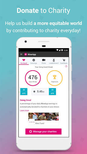 WowApp - Earn. Share. Do Good screenshot 4