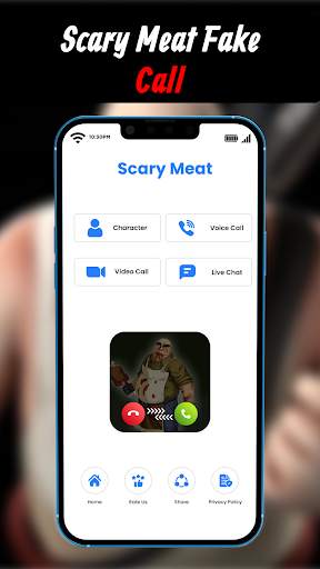 Scary Meat Fake Call Video screenshot 4